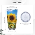 thumbnail image 4 of Goofa Sky Golden Sunflower Field B for 20 oz Skinny Tumbler Stainless Steel Coffee Mug Slim Vacuum Insulated Travel Cup Car Cup-Without Straw, 4 of 8