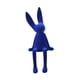 thumbnail image 4 of Figura de conejo sentado, adorno animal, moda, portátil, regalo creativo, decorativo Azul, 4 of 9