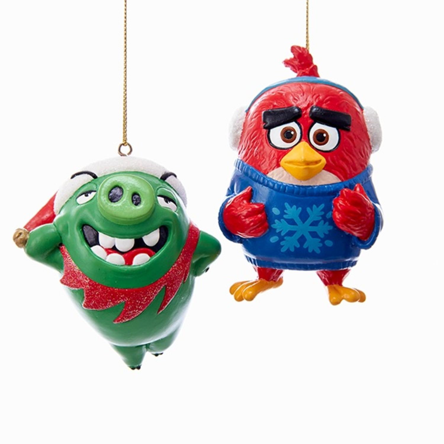Pack of 24 Angry Birds™ Elf Pig and Red Bird in Snowflake Sweater