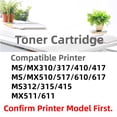 thumbnail image 3 of 50F1H00 501H 60F1H00 601H Black Toner Cartridge Compatible with Lexmark MS310 MS312 MS315 MS410 MS415 MS510 MS610 MX310 MX410 MX510 MX511 MX610 MX611 MS610de MX610de Printer (50F0H00-7500Pages), 3 of 7