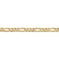 thumbnail image 3 of Leslie's Real 10kt Yellow Gold 4.5mm Concave Figaro Chain; 20 inch; Lobster Clasp; for Adults and Teens; for Women and Men, 3 of 5