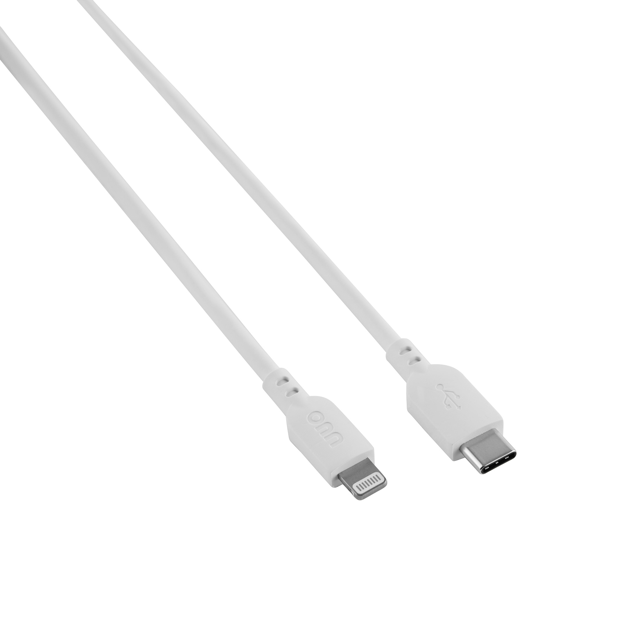 onn 6-Foot Lightning to USB-C Cable, MFI Certified, White photo 3