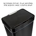 thumbnail image 5 of Honey Can Do 13.2 Gallon Trash Can, Touchless Kitchen Trash Can, Black Stainless Steel, 5 of 9