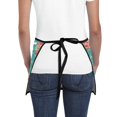 thumbnail image 4 of Men Women Aprons with Pockets Work Waist Apron Pioneer Colorful Floral Half Apron, 4 of 6