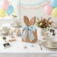 thumbnail image 5 of 12 Pack Easter Bunny Ears Paper Bags with DIY Ribbon – Rustic Kraft Rabbit Ear Treat Bags, 4 Colorful Ribbon Rolls for DIY Bows, Easter Party Favors, Gift Packaging, 5 of 5