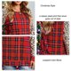 thumbnail image 5 of Sudadera con cuello redondo y manga larga, color rojo XXL, para otoño e invierno, con estampado de leopardo y cuadros para mujer, 5 of 6