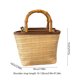 thumbnail image 3 of Bolso de paja tejida con nudos – Bolso de hombro de paja natural hecho a mano para el verano, bolso de mano informal ligero y transpirable para la playa, las vacaciones y los viajes diarios., 3 of 6