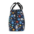 thumbnail image 2 of Lsque Space Dog Pattern Lunch Bag Women/Men Insulated Lunch Box,Small Leakproof Cooler Food Lunch Containers Reusable High Capacity Lunch Tote Bags, 2 of 6