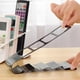 thumbnail image 5 of Soporte de almacenamiento para control remoto de 4 compartimentos, accesorios de escritorio para el hogar Negro, 5 of 7