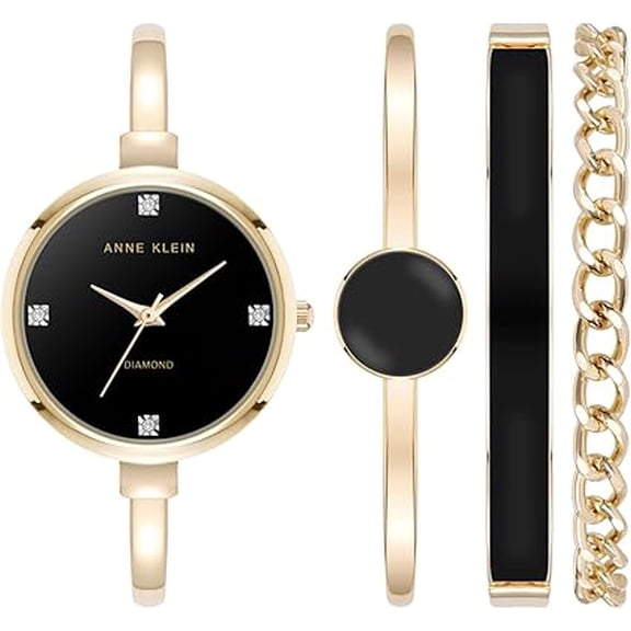 Anne Klein Bangle and Bracelet Set Ladies Watch