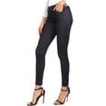 thumbnail image 2 of Women's 5 Pocket Soft Knit Skinny Jeggings, Navy Blue, SM, 2 of 5