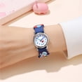thumbnail image 2 of Reloj unisex con correa elegante de silicona azul, reloj con patrón de astronauta, 2 of 3