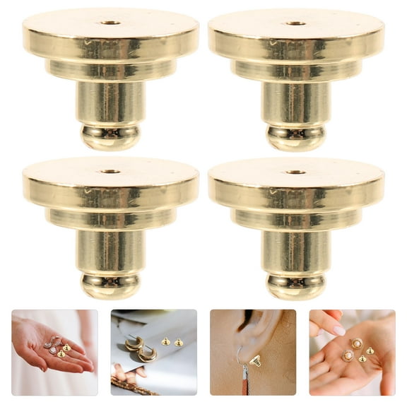MLINS MLINS 4pcs Earring Backs for Heavy Earrings Large Support Lifter Replacements for Droopy Ears Studs
