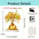 thumbnail image 3 of Árbol de la Riqueza Dorado, Árbol de la Fortuna, Decoración para Inauguración de Regalos, Soporte Metálico con Ruedas, Base de Madera, Diseño de 2 Niveles, Plegable y Portátil, Duradero,, 3 of 8