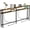 Rustic Brown, variant on 78 Inch Double-Layer Narrow Console Sofa Table with 2 Power Outlets&4 AC Plugs&4  Ports, 4.9' Extension Cord Included, Behind Couch Table for  Room/office Easy Assembly - Rustic Brown