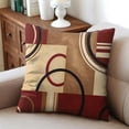 thumbnail image 3 of Set Of 4 Retro Abstract Geometric Pillow Covers 20x20 Inch Linen Decorative Square Throw Pillow Covers for Living Room Sofa Couch Decoration, 3 of 6