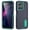 Dark Blue + Cyan, variant on Kryonix For Motorola Moto G 5G 2026 6.7” Case Kickstand Durable 3-Layer Military Grade Protective Case Hybrid Silicone Heavy Duty Rugged Shockproof Screen Lip Raised Protection,Gray+Green