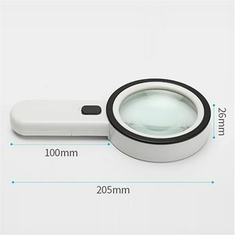 Magnifying Glass With Light 30x Handheld Large Magnifying Glass 12