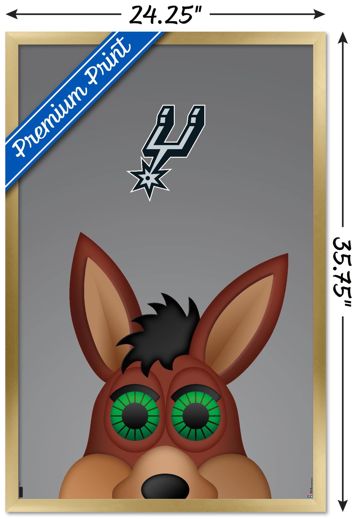 San Antonio Spurs Rico Coyote Double Up Decal - The Official Spurs Fan Shop