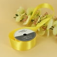 thumbnail image 3 of UNIQUE CREATIV Satin Ribbon 38 mm (1.5 in) × 3.65 m (1½ in × 4 yd), Lemon, 3.66 m (12 ft), 3 of 4