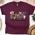 thumbnail image 1 of CMA Leopard Print Graphic T-Shirt, Certified Medical Assistant Tee, Maroon, Size 2XL, 1 of 6