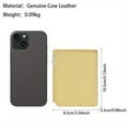 thumbnail image 3 of PENGX Mini Solid Color Short Clutch Wallet  Genuine Leather Women‘s Coin Purse  Fashion Credit Card Holder, 3 of 7