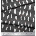 thumbnail image 2 of Soimoi Gray Viscose Chiffon Fabric Penguin Ocean Print Fabric by the Yard 42 Inch Wide, 2 of 3
