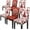 Red, variant on Christmas Chair Covers Set of 6 Christmas Tree Chair Back Covers Christmas Dining Chair Covers for Party Kitchen Removable Christmas Office Chair Cover Christmas Decorations