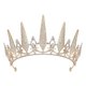 thumbnail image 1 of Tiaras y coronas doradas para mujer, tiara de boda de cristal para novia, corona de cumpleaños de metal, accesorios de fiesta de disfraces para cumpleaños, Halloween, graduación, oro, 1 of 5