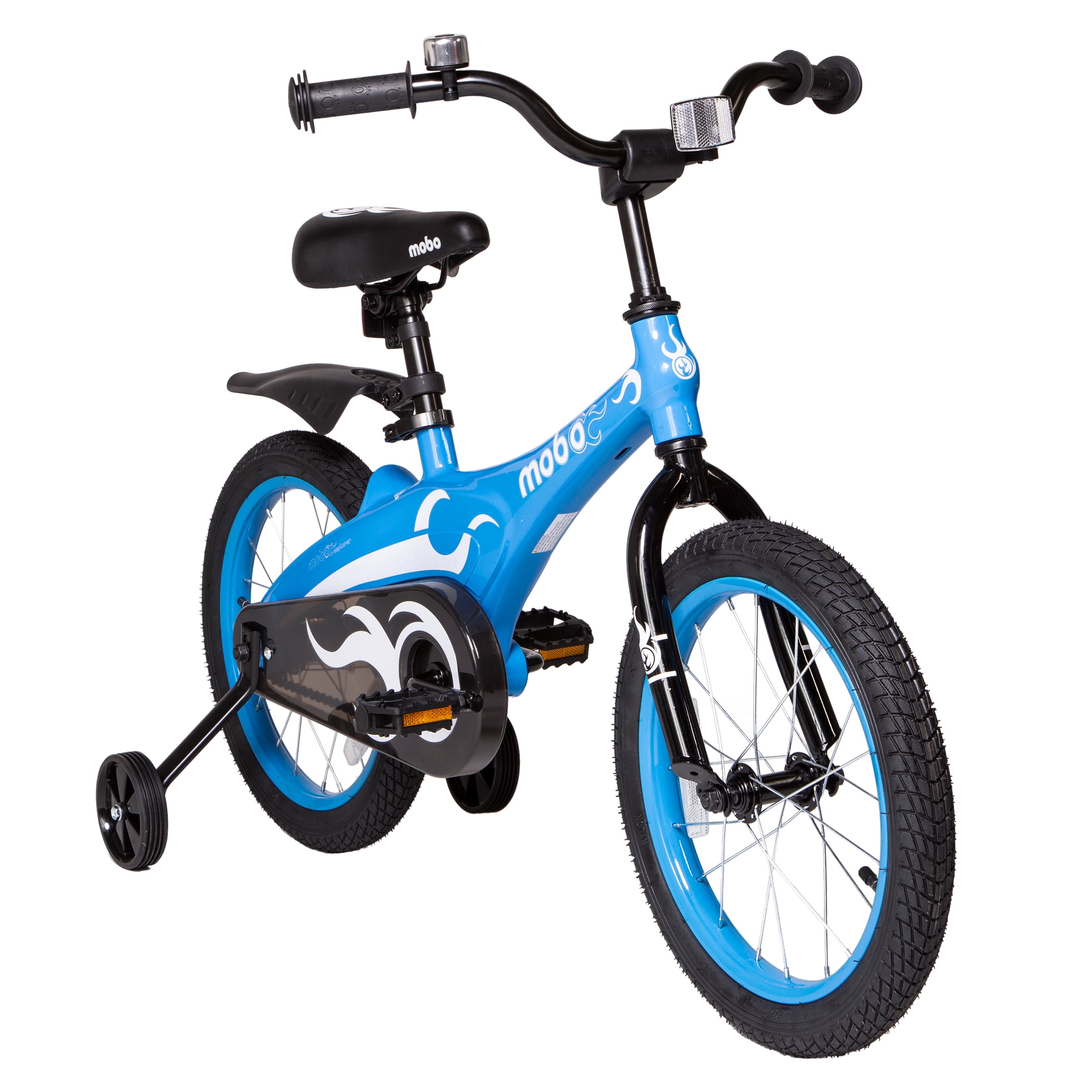 Mobo Lite 16 Inch Bike For Kids, Training Wheels, Blue