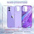 thumbnail image 2 of CASEFIV YTC8444-37 Protective Back Cover Cell Phone Case for iPhone 12/12 Pro, Glaze Purple, 2 of 8