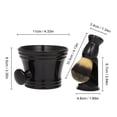 thumbnail image 4 of Yeacher Kit de Rasage pour Hommes Support de Brosse de Rasage Support Bol à Savon Tasse Cheveux Barbe Brosse, 4 of 4