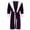 Purple, variant on Dyfzdhu Robes for Women Winter Plush Lengthened Shawl Bathrobe Home Clothes Long Sleeved Robe Coat