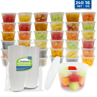 SereneLife Microwavable Soup Containers With Lids Leak Proof, Microwave,  Freezer Safe, BPA-Free, 16 Oz. Capacity