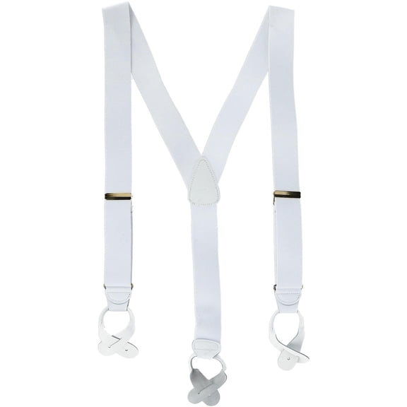 CTM  Elastic Button End Suspenders (Men Big & Tall)