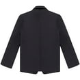 thumbnail image 6 of YONGHS Kids Boys Long Sleeve Lapel Blazer Coat One-Button Gentleman Formal Suit Jacket Outerwear Black 4, 6 of 6