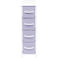 thumbnail image 6 of Sorbus Narrow 4-Drawer Dresser: Compact Storage for Children and Adults in Bedrooms, Bathrooms, and Laundry (Purple), 6 of 6