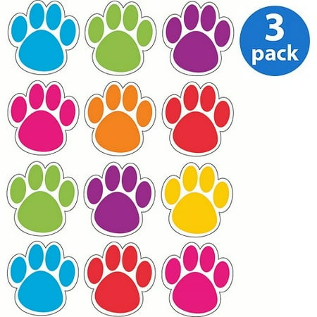 (3 Pack) Ashley Dry Erase Paw Shaped Die Cut Magnets