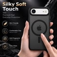 thumbnail image 6 of Atgdluk® Magnetic for iPhone Air Case, Shockproof Slim Matte Phone Cover with Raised Camera Edge, Compatible with MagSafe, Black, 6 of 7