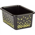 thumbnail image 2 of Black Confetti Small Plastic Storage Bin, 2 of 2