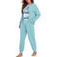 thumbnail image 2 of SCRAWLGOD Snowman Pajamas for Women Long Sleeve Sleepwear Sets for Women 2 Piece Size 2XL Crewneck Women's Pjs Sets Fall Breathable Loungewear for Christmas, 2 of 7