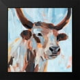thumbnail image 2 of Warren, Annie 20x20 Black Modern Framed Museum Art Print Titled - Vivid Cattle I, 2 of 5