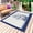 Dark Blue, variant on Nautical Sailboat Outdoor Rug 6x9 Ft - Reversible Patio Rug Outdoor Camping Rugs, Navy Blue Ocean Seagull Waves Ship Washable Indoor Outdoor Area Rugs, Non-Slip Outdoor Carpet Runner for Deck/Porch