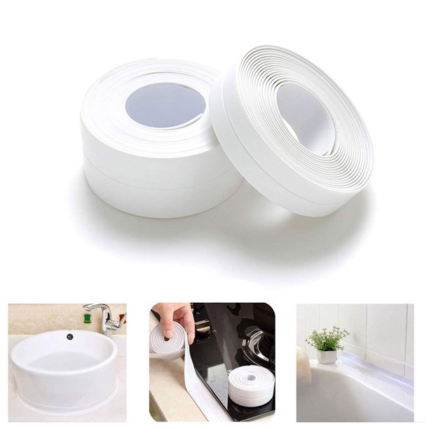 EEEkit Caulk Strip PE SelfAdhesive Self Adhesive Caulking Sealant Tape