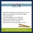 thumbnail image 5 of RSVP Olive Wood Toast Tongs, 5 of 5