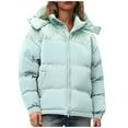 thumbnail image 1 of Parka Décontractée à Manches Longues avec Capuche et Col Montant à Fermeture Éclair pour Femmes, 1 of 8