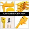 thumbnail image 3 of Phenofice Woodworking Hole Opener Set 1 Set Yellow for Craftsmen and Hobbyists, 3 of 8