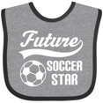 thumbnail image 3 of Inktastic Future Soccer Star Ball Sports Boys or Girls Baby Bib, 3 of 4