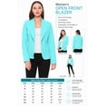 thumbnail image 5 of Women's Casual Long Sleeves Office Workwear Solid Blazer Jacket S-3XL, 5 of 5