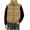 Khaki, variant on ITSAME Boys Puffer Vest (5-13) Stand Collar Drawstring Hem Quilted Winter Warm Outerwear with Pockets Size 7